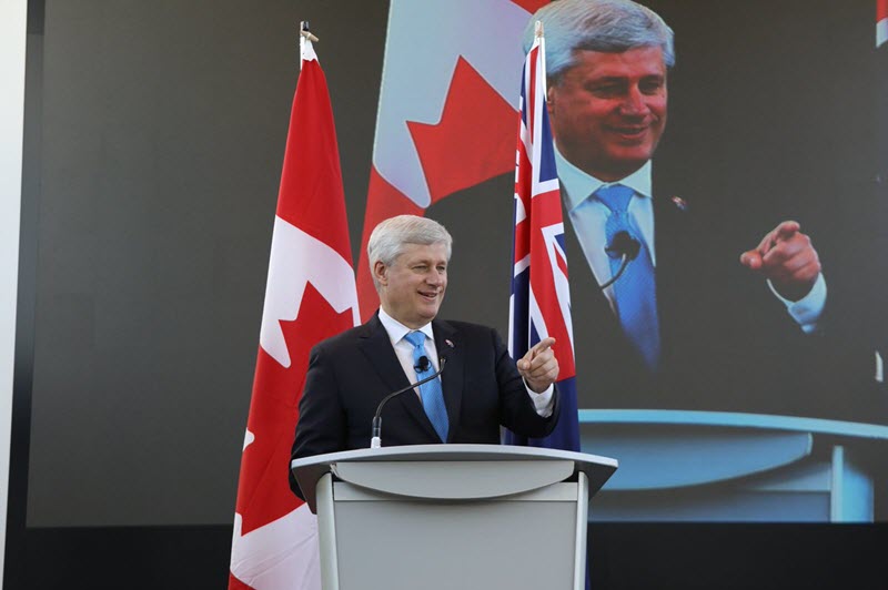 Harper was joined by Canada’s former prime minister, Liberal MP Judy Sgro, former Conservative foreign minister John Baird,