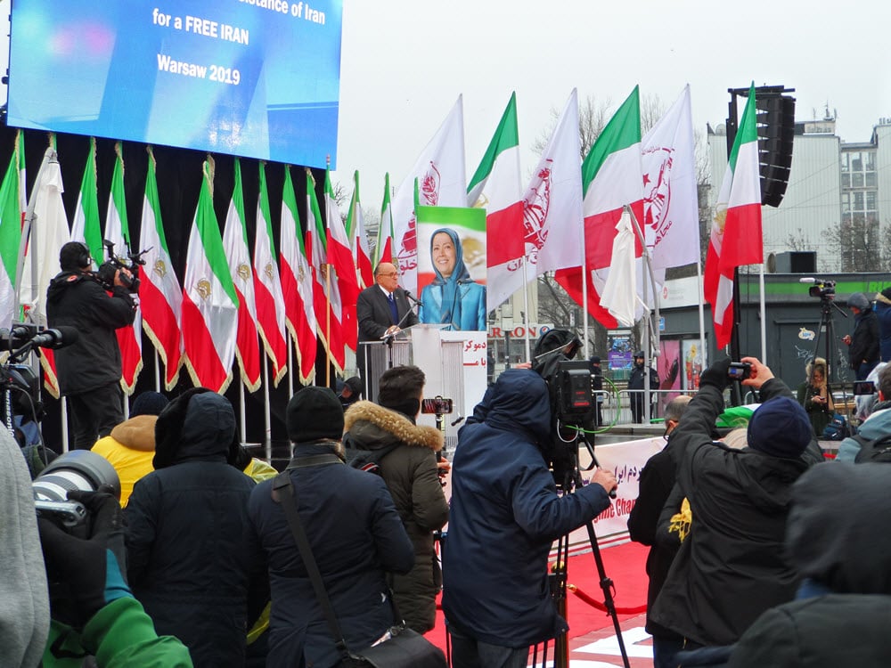 Iranians Express Support for the Resistance and Regime Change in Warsaw Major Rally
