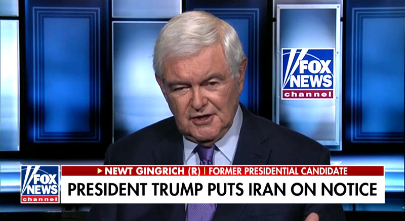 Gingrich: Sanctions Driving Iran to Breaking Point