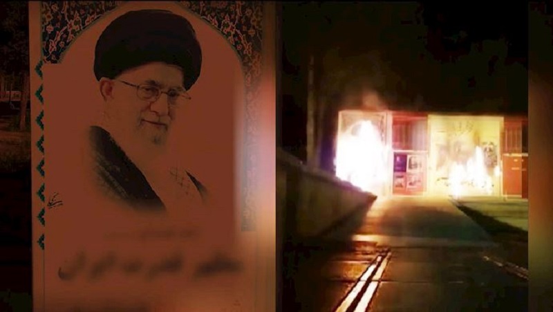 Iranians torch images of regime dictator Khamenei, Qassem Soleimani