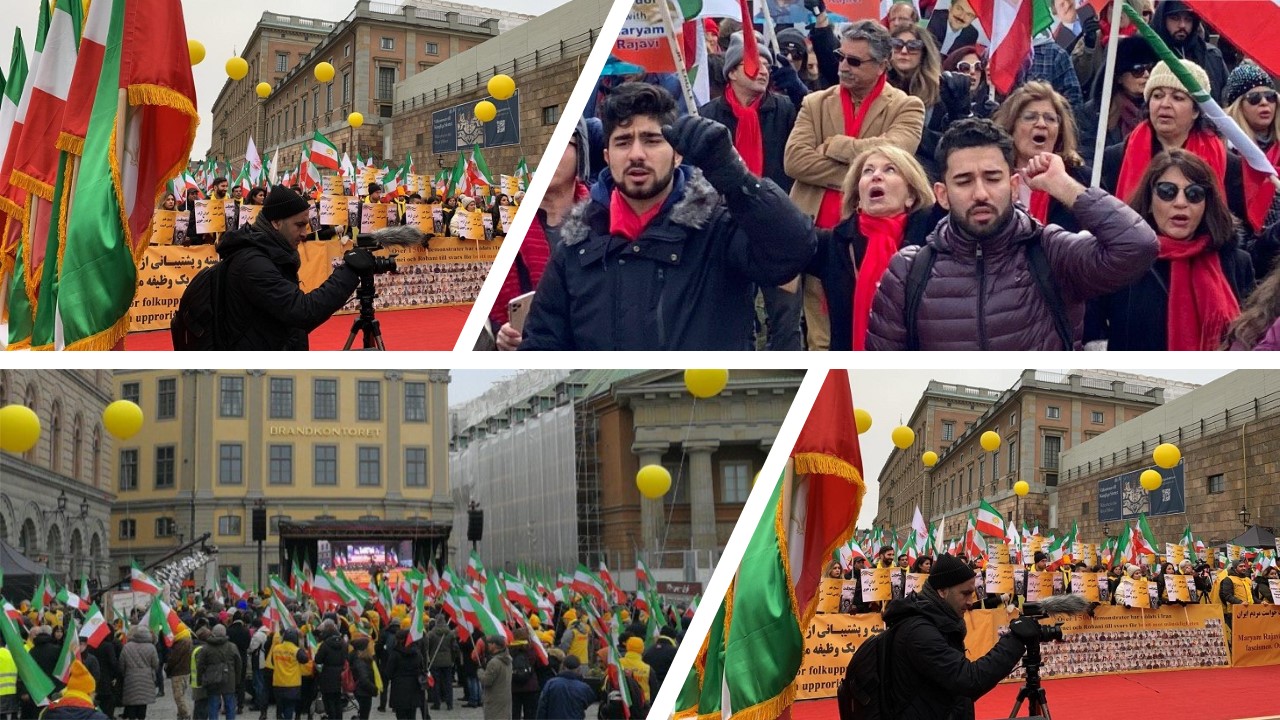 MEK Supporters rally in Europe and North America in solidarity with Iran Protests - February 8, 2020