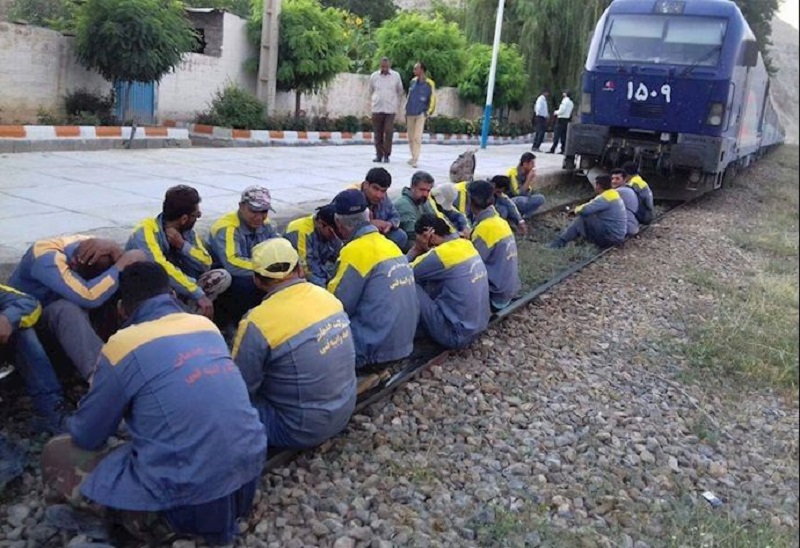 Iran: Mashhad Train workers’ on strike (Archive)