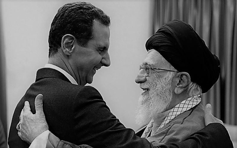 Syrian dictator Bashar Al-Assad with the Iranian regime’s supreme leader Ali Khamenei
