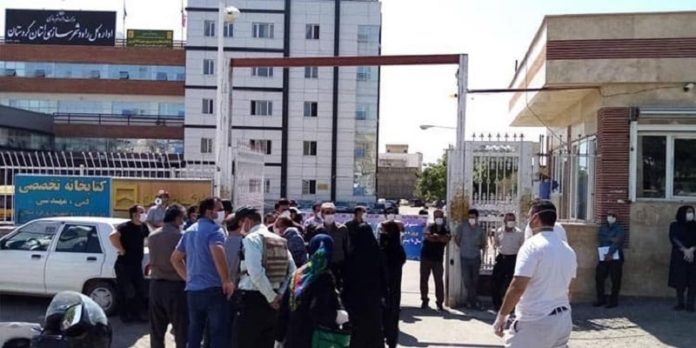 The rally of the creditors of the Zagros Arghavan Housing Project in Sanandaj