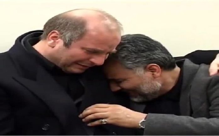 Ghalibaf hugged Soleimani to console him over the killing of an IRGC member