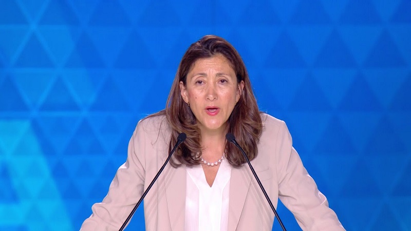 Ingrid Betancourt at the big rally for the Iranian Resistance in Villepinte June 30, 2018