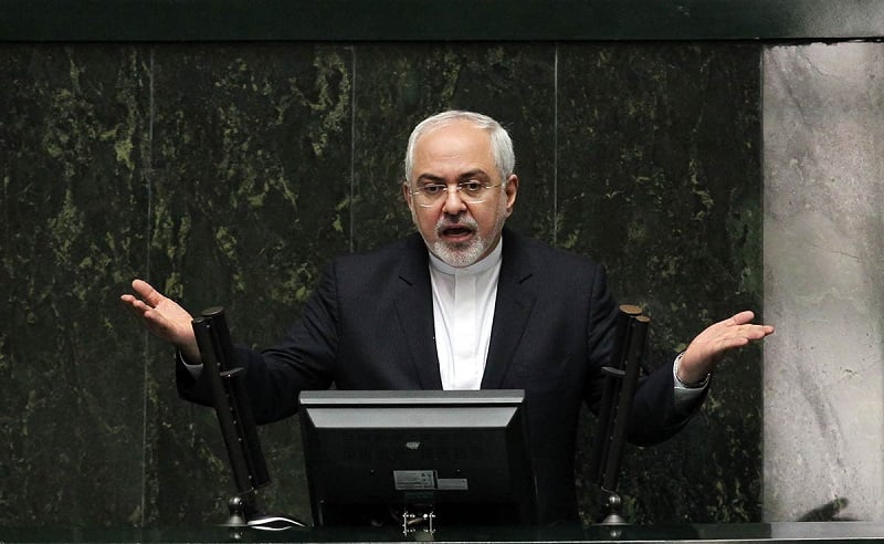 Mohammad Javad Zarif angrily defending himself desperately at the Iranian parliament. July 5, 2020