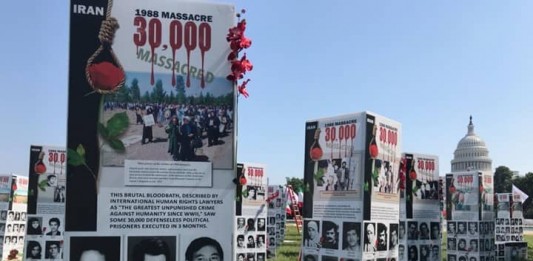 Capitol Hill Ground, thousands of photos and graphics represent the crime of Iran’s regime