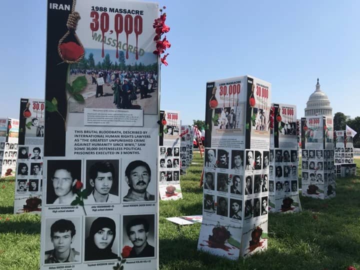 Capitol Hill Ground, thousands of photos and graphics represent the crime of Iran’s regime