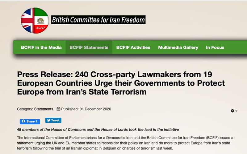 In their joint statement, 240 European lawmakers warned against appeasement of the Iranian regime, which emboldened the mullahs’ terrorism.