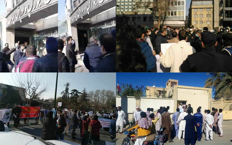 On January 9, Iranian citizens once again took to the streets to vent their anger at the regime’s policies through seven protests.