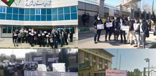 On February 22 and 23, Iranians held at least eight protests in various provinces, including the massive protest in Saravan city, SE Iran.
