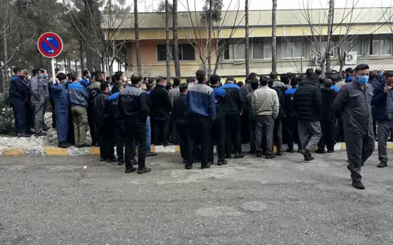 Rally of Pars Tire Complex Workers, Day 8—Iranians continue protests on March 1