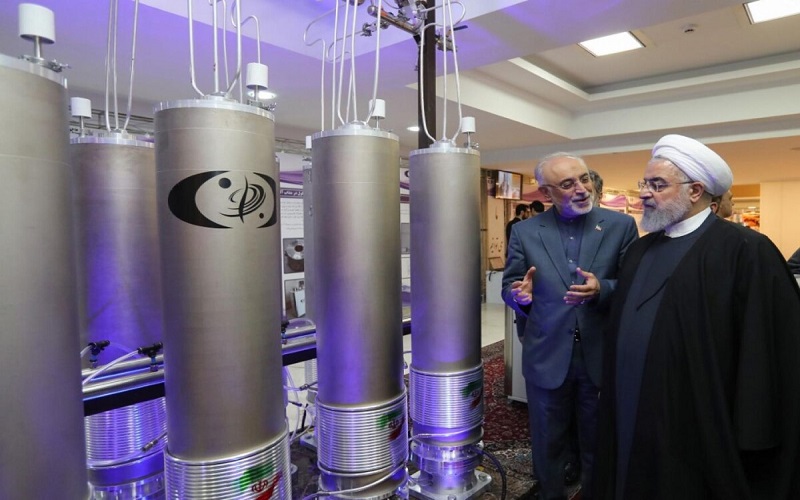 Iran regime's president Hassan Rouhani, watching the regime's nuclear facilities (Image: Archive)