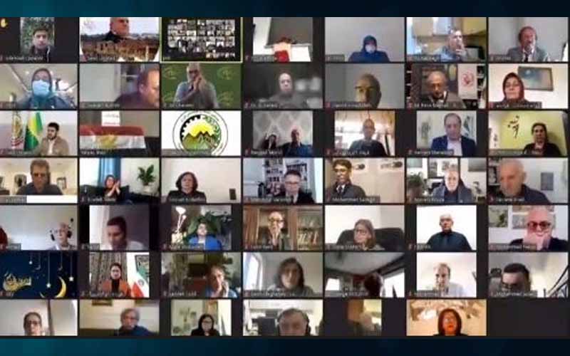 In an online conference on Wednesday, April 14, marking the holy month of Ramadan, dignitaries from different countries attended and declared their support for the Iranian people and their organized Resistance.