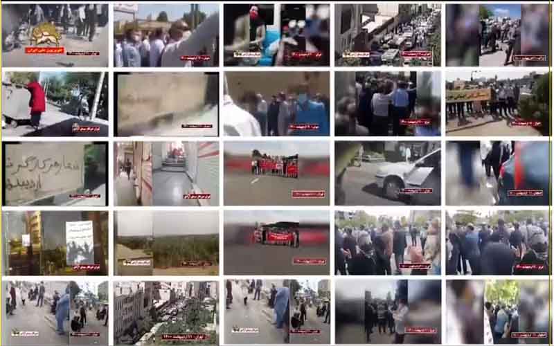 On the occasion of International Labor Day, workers in Iran once again flooded onto the streets in 20 cities protesting the government’s oppressive and plundering policies.
