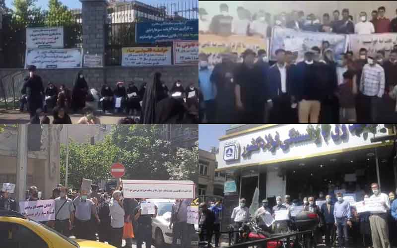 On May 9, the people of Iran held at least 21 rallies, protests, and strikes in various cities, venting their anger over the government’s plundering and profiteering policies.