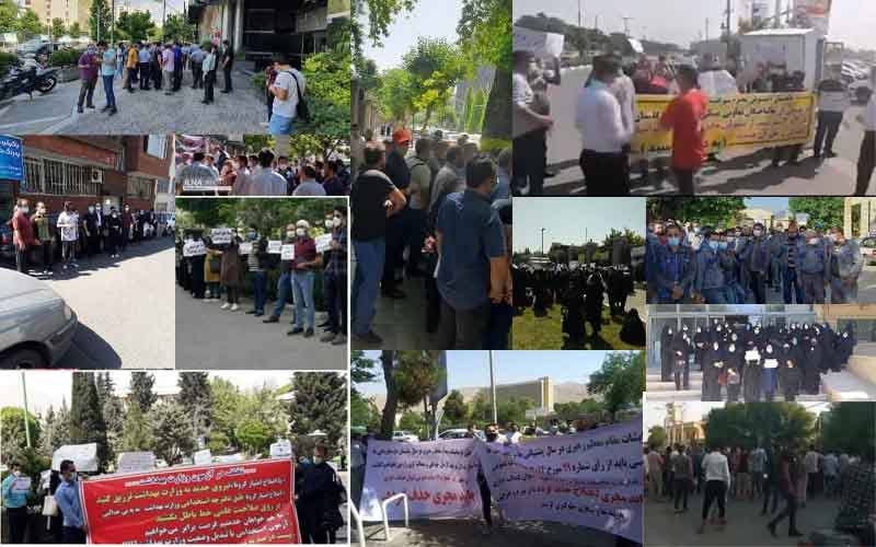 From May 16 to 18, the people of Iran held at least 46 rallies, protests, and strikes in various cities, venting their anger over the government’s plundering and profiteering policies.
