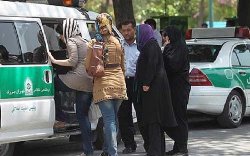 Iran’s police arrest young women for mal-veiling.