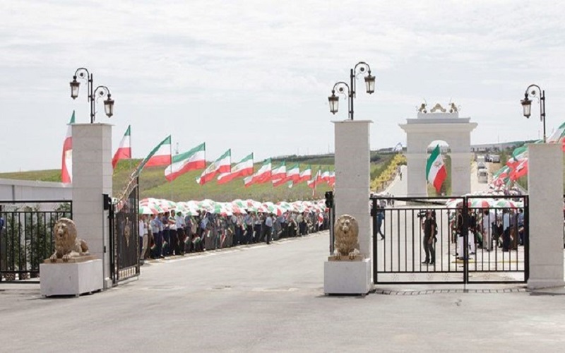 The entrance of Ashraf 3, home to about 3000 members of the People’s Mojahedin Organization of Iran (PMOI/MEK) in Albania.