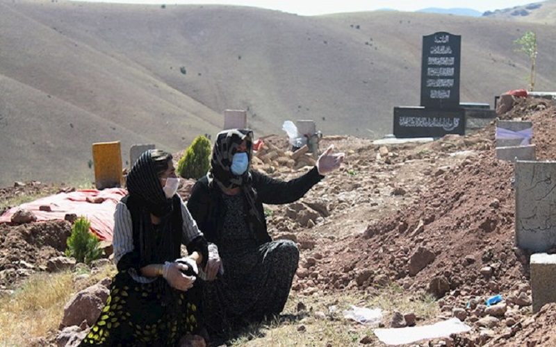 Daily coronavirus-related burials have become a regular scene for the Iranian people