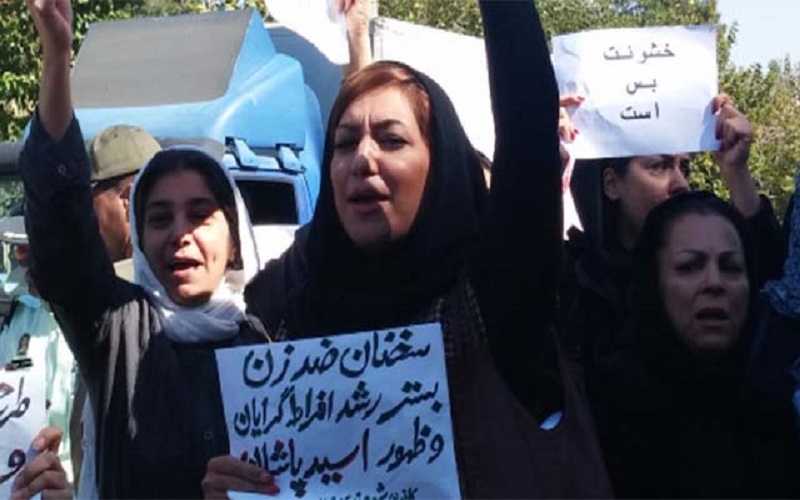 Iranian women protest against systematic violence against women, Image: Archive