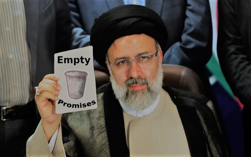 The Iranian regime’s president Ebrahim Raisi gave promises which are not realizable, even with the full support of the regime’s supreme leader, experts point out.
