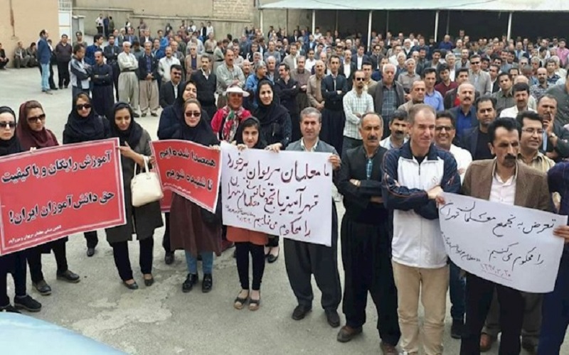 Teachers' wages should be above the poverty line, and the jailed teachers must be released, these are the main demands of Iran's teachers who held protests in more than 45 cities.
