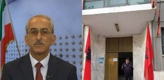 During the 35th session of the trial of former Iranian prison official Hamid Noury, a survivor of the 1988 massacre Mohammad Zand testifies in the Durres Court, Albania