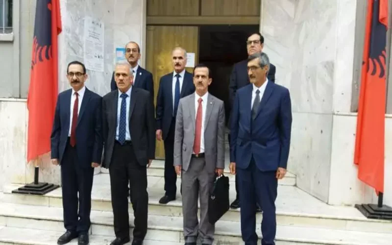 Hassan Ashrafian and a group of plaintiffs of the Mojahedin Khalq entered the court at 8 am and participated in the seventh session of the court against Hamid Noury in Durres/Albania.