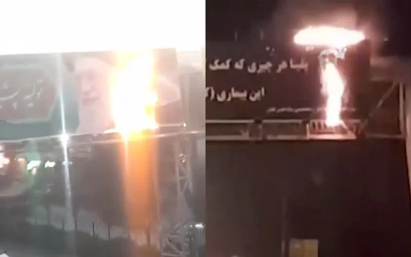 In memory of 1,500 protesters, who were mercilessly murdered by the ayatollahs, defiant youths set the regime’s symbols ablaze in 70 points across Iran.