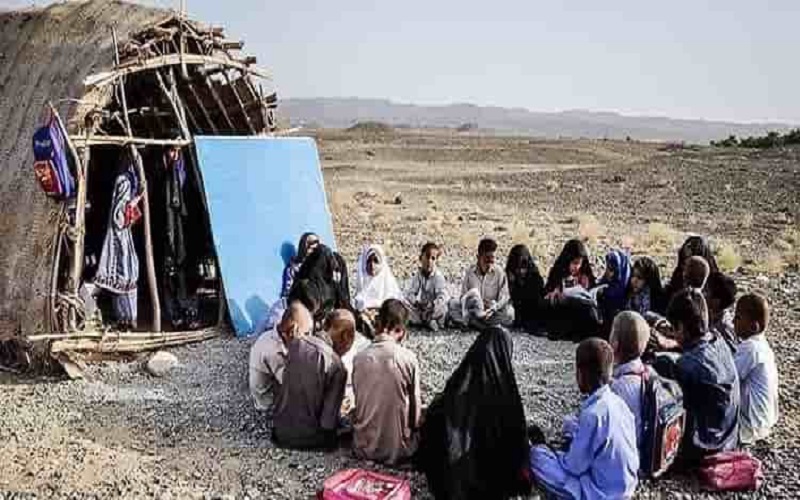 A desert school in Sistan and Baluchistan, one of the most deprived regions of Iran.