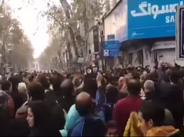 Iranian people protest the regime because of poverty, soaring prices, unemployment, and regime repression.