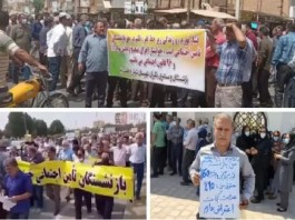 Iranian retirees continue their protests for the sixth day in 19 provinces, condemning the regime's deceitful policies to ignore their rights.