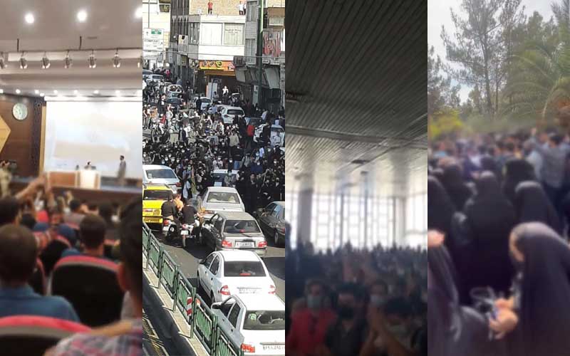 Iranian students resume anti-regime protests on day 40, showing their determination for fundamental changes. Students are pioneers of change.