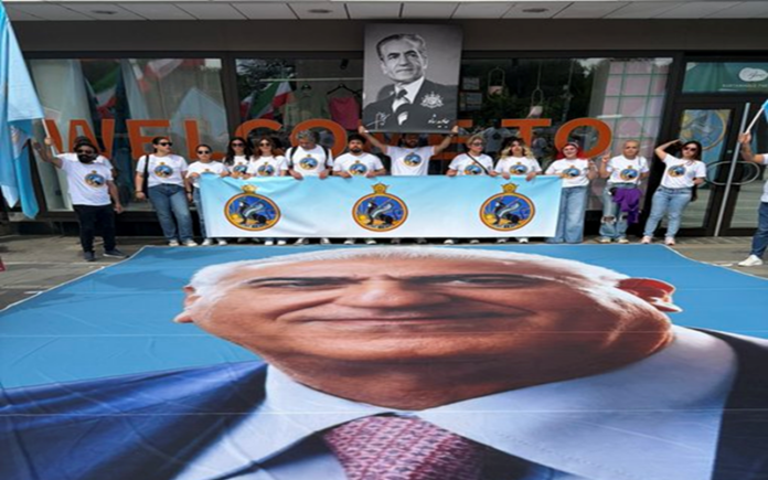 SAVAK Symbols Resurface at Pro-Monarchist Rally in Germany